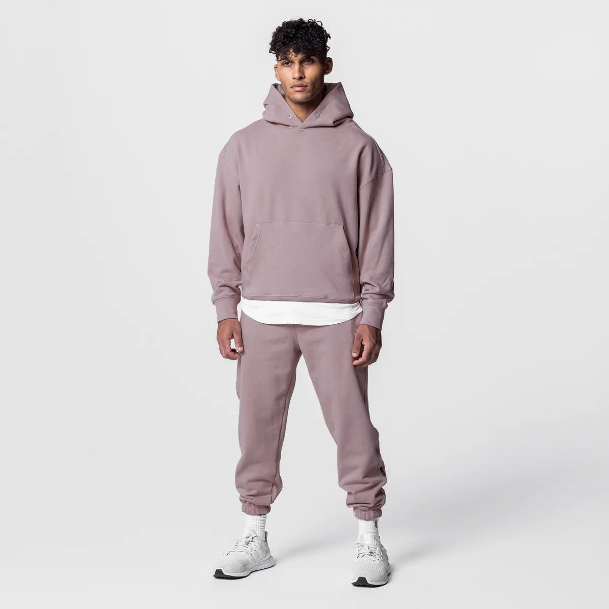 Men's Thick Cotton Hoodies Training Sets Casual Sports Kits Pullover Hooded Top With Pants Sweatshirts Gym Running Tracksuits - Sophinity
