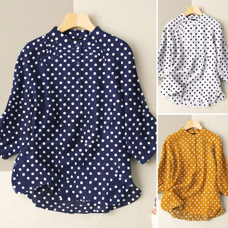Women's Casual Loose Printed Shirt - Sophinity