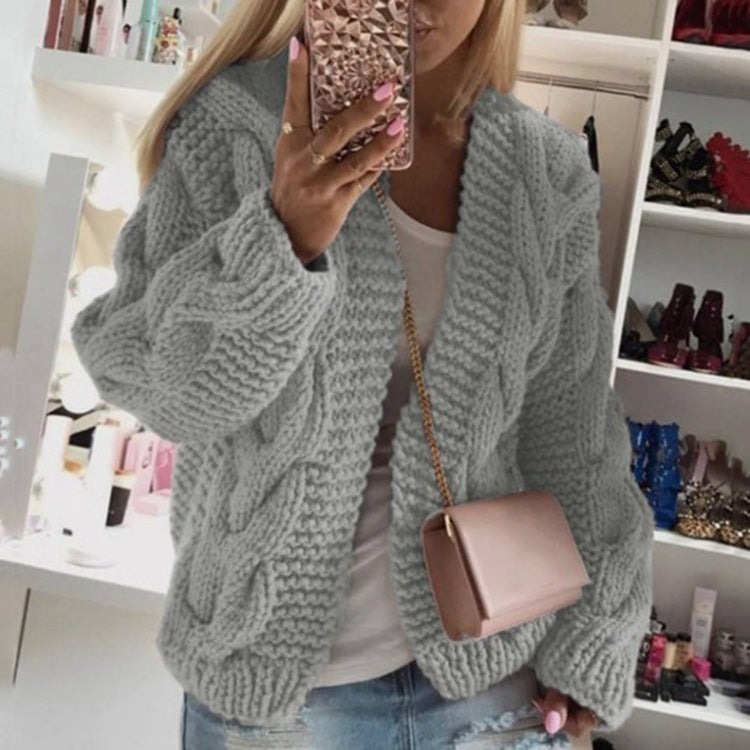 Twist hat cardigan sweater - Sophinity