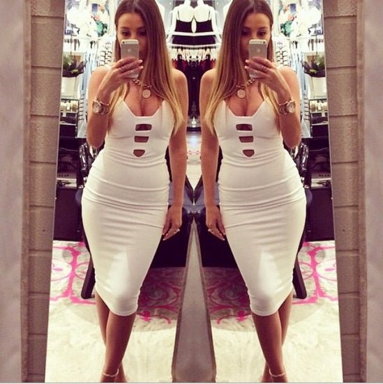 Nightclub suspender bag hip dress - Sophinity