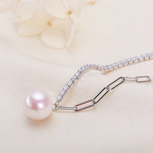Simple Elegant Freshwater Pearl Necklace For Women - Sophinity
