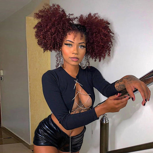 Nightclub style sexy slim street T-shirt