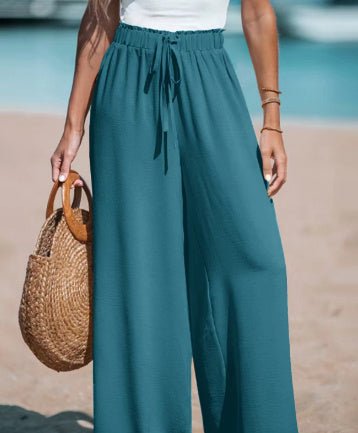 Women's Drawstring Loose Casual Wide - leg Trousers - Sophinity