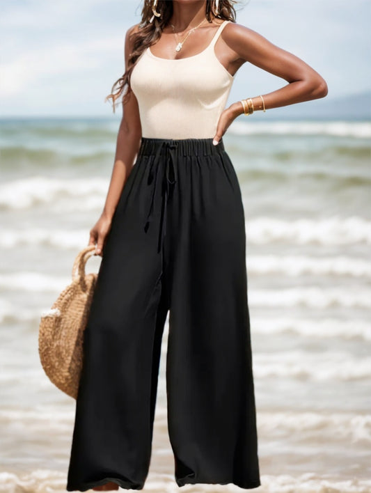 Comfortable And Breathable High-waisted Loose Wide-leg Pants For Women's Casual Fashion - Sophinity