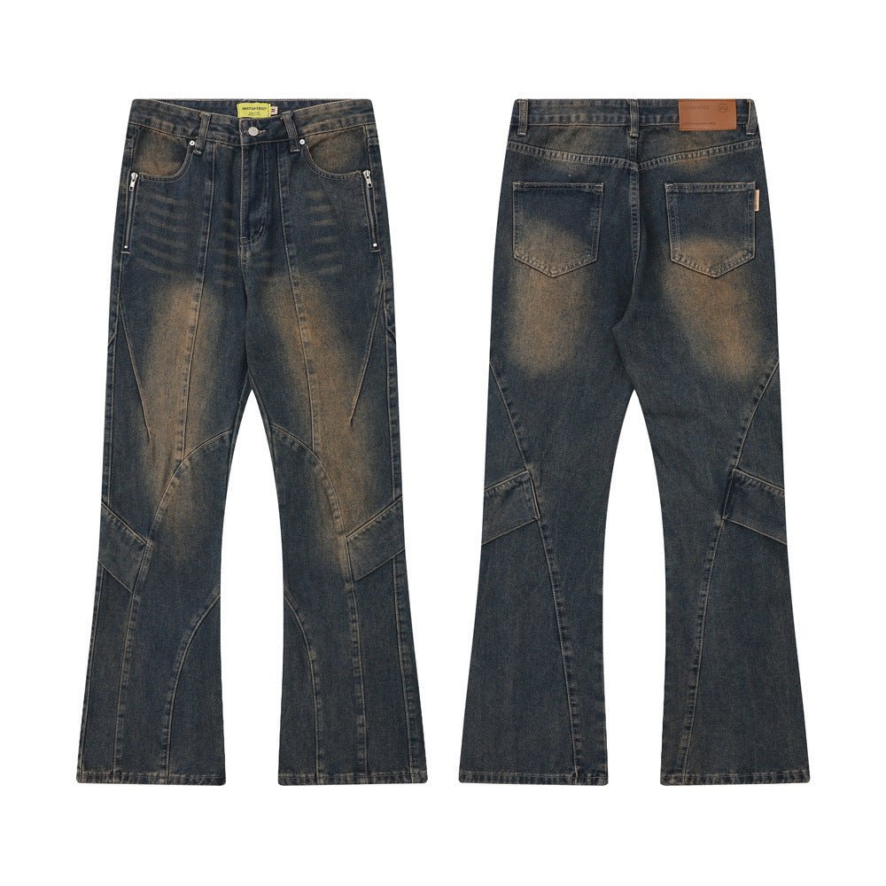 Washed Old Cargo Jeans Men And Women - Sophinity