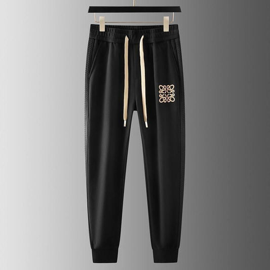 Autumn Light Luxury Ribbon Matching Embroidery Personality Sports Casual Harem Sweatpants - Sophinity