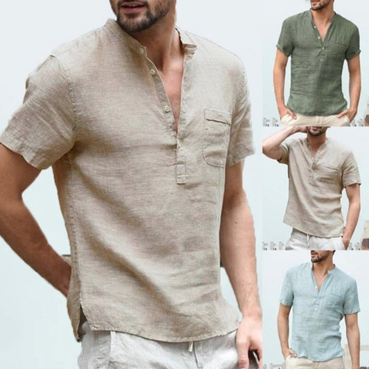 Casual linen polo shirt - Sophinity