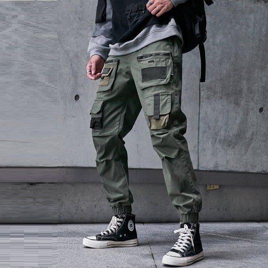 Casual Pants Brand High Street Mechanical Style Trousers