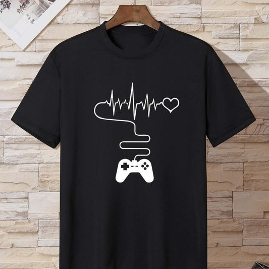 Men's Round Neck Loose Printed Bottoming Shirt T-shirt - Sophinity