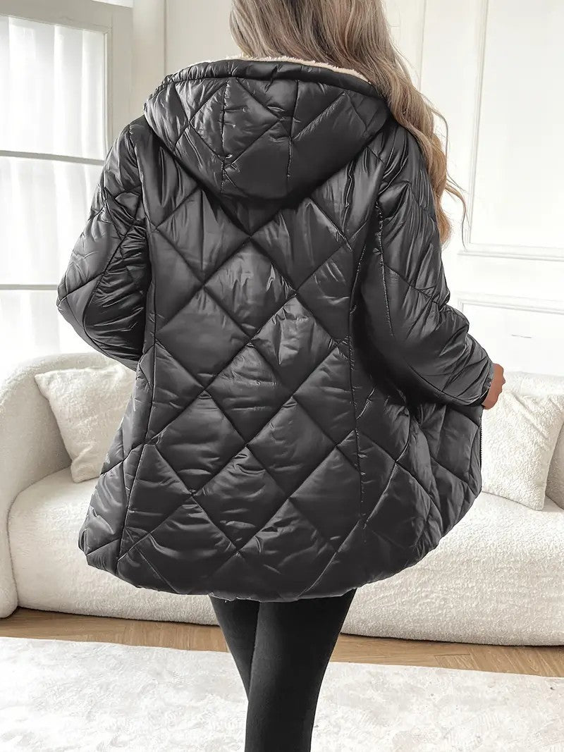Autumn And Winter Long Sleeves Diamond Lattice - Sophinity