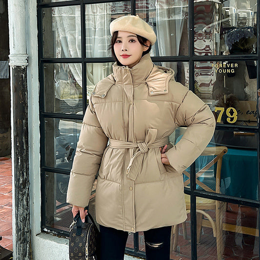 Women's Mid-length Thickened Minority Fashion Temperament Cotton-padded Jacket - Sophinity
