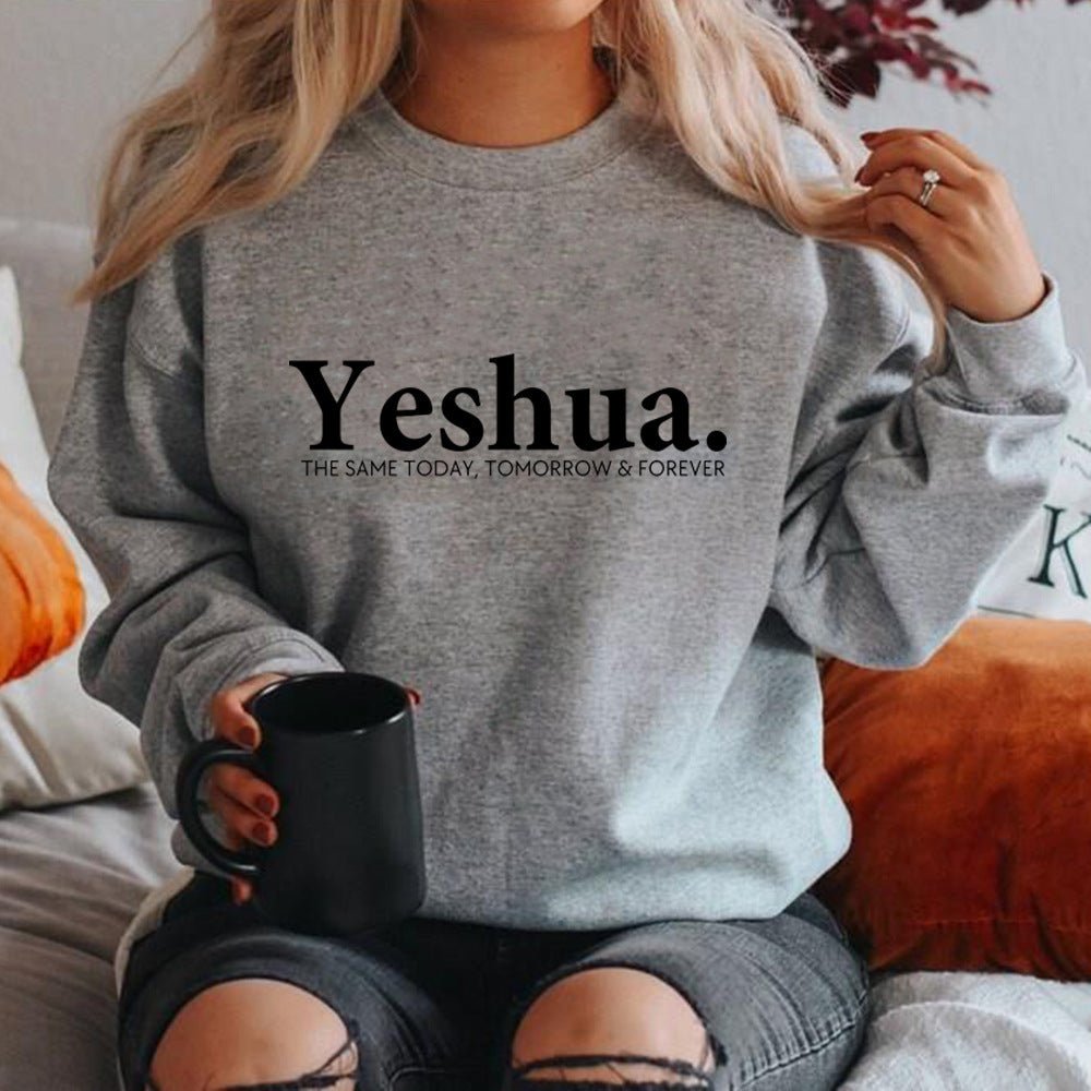 Vintage Yeshua Christian Sweatshirt Christian Apparel Faith - Sophinity