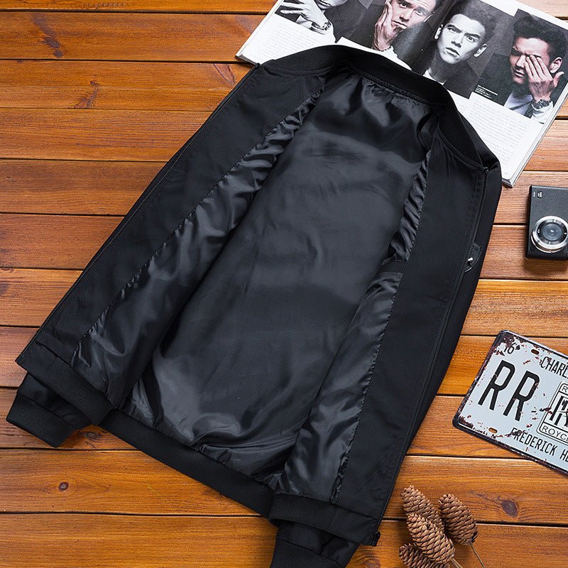 Spring And Autumn Korean Slim - fit Solid Color Coat Men's Jacket - Sophinity