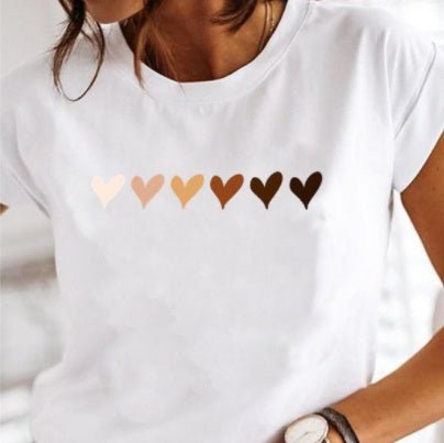 Women's Love Beauty Hip Hop Short Sleeve T Shirt - Sophinity