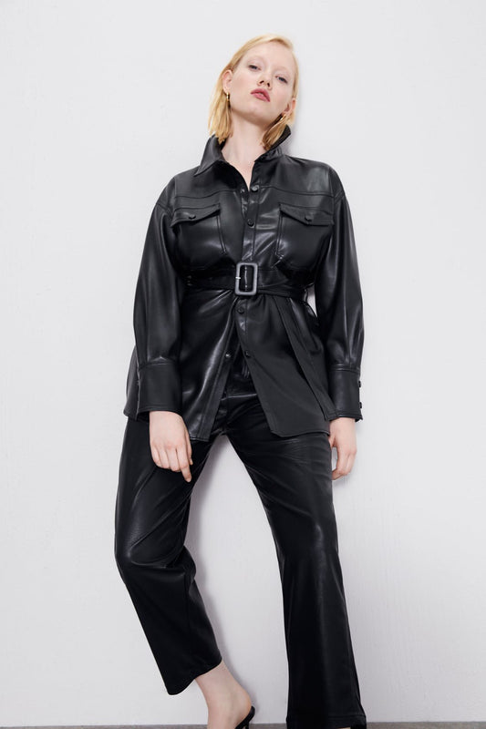 Coat leather trench coat - Sophinity