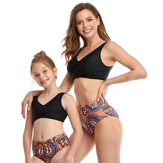 Parent - child Swimsuit European And American Split Swimwear High Quality Bikini - Sophinity