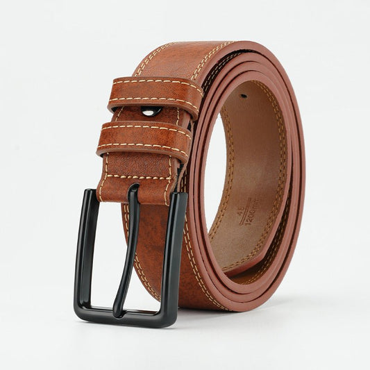 Retro Style Men's Leather Belt Belt New - Sophinity