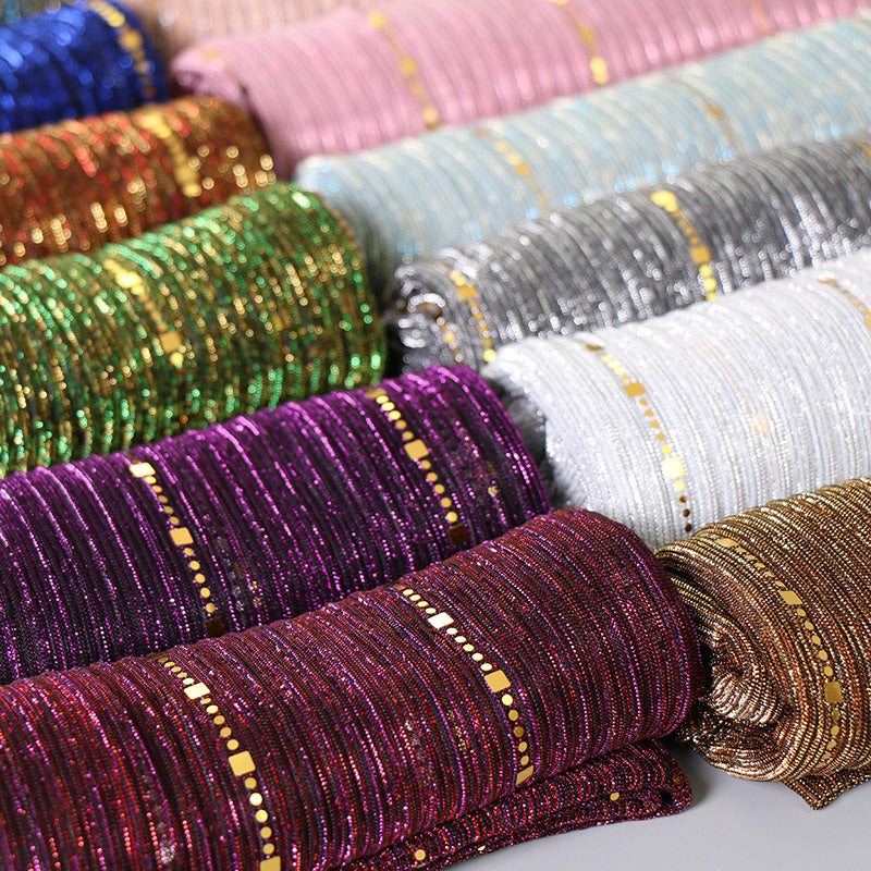 New Women's Lamp Wick Silk Sequined Scarf - Sophinity