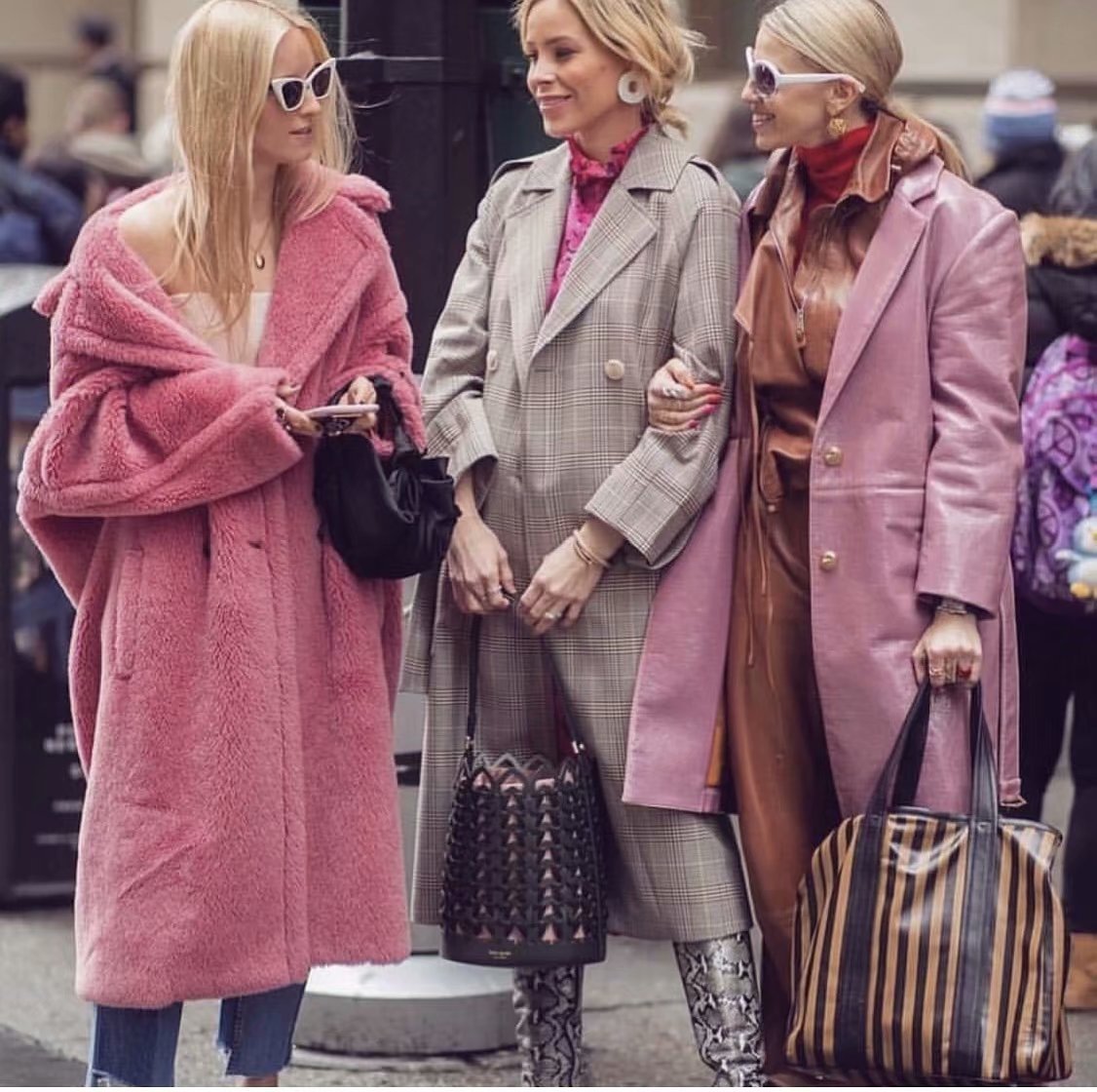 Street style lamb wool coat