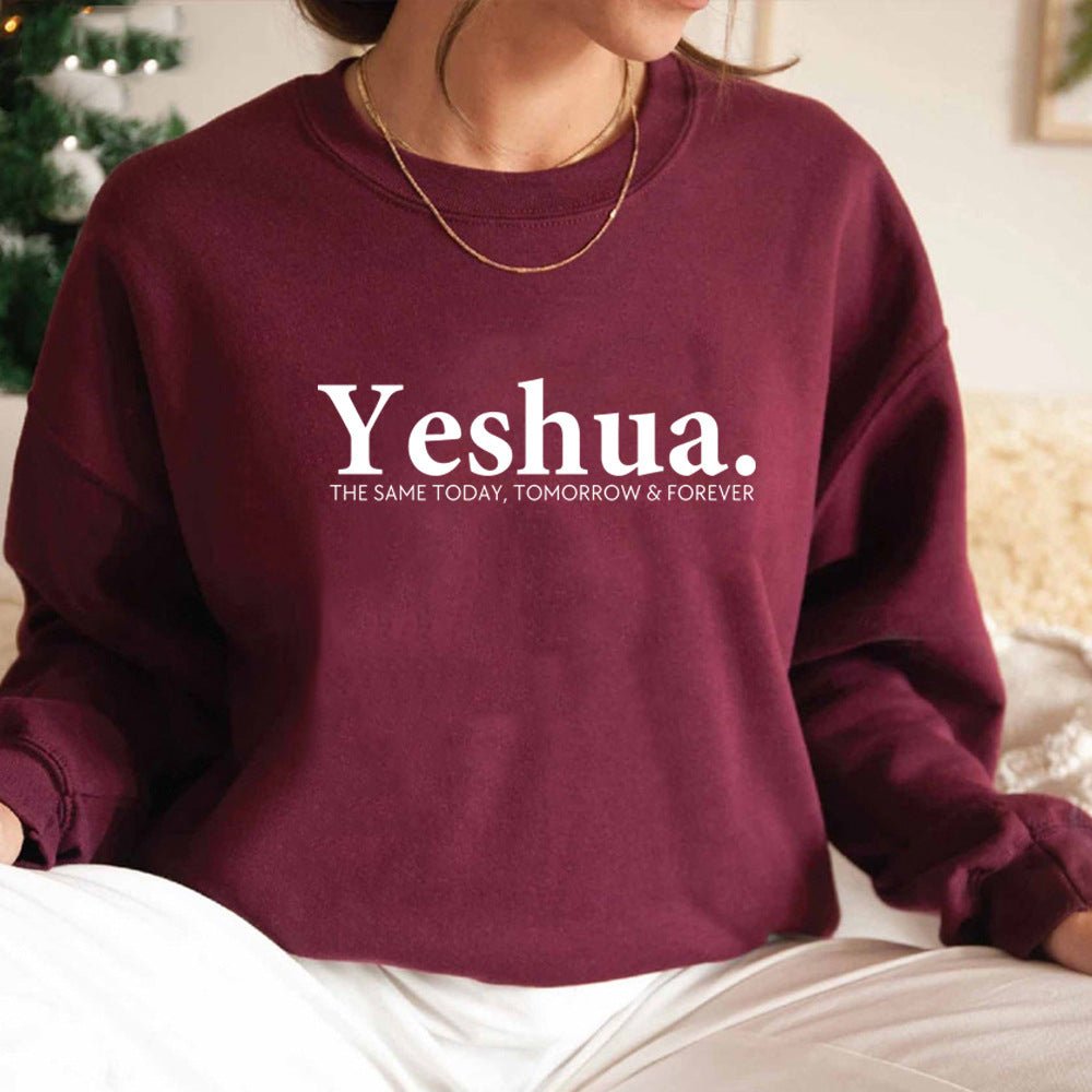 Vintage Yeshua Christian Sweatshirt Christian Apparel Faith - Sophinity