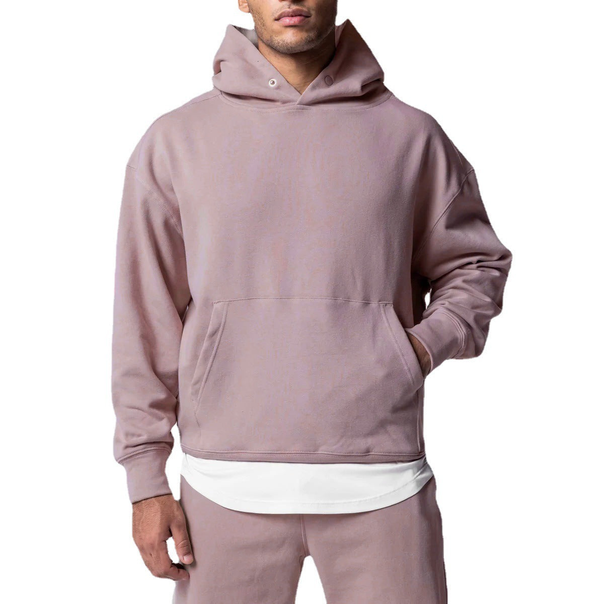 Men's Thick Cotton Hoodies Training Sets Casual Sports Kits Pullover Hooded Top With Pants Sweatshirts Gym Running Tracksuits - Sophinity