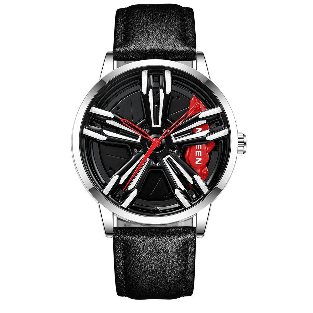 Locomotive Watch Men's Wheel Three - dimensional Hollow Car - Sophinity