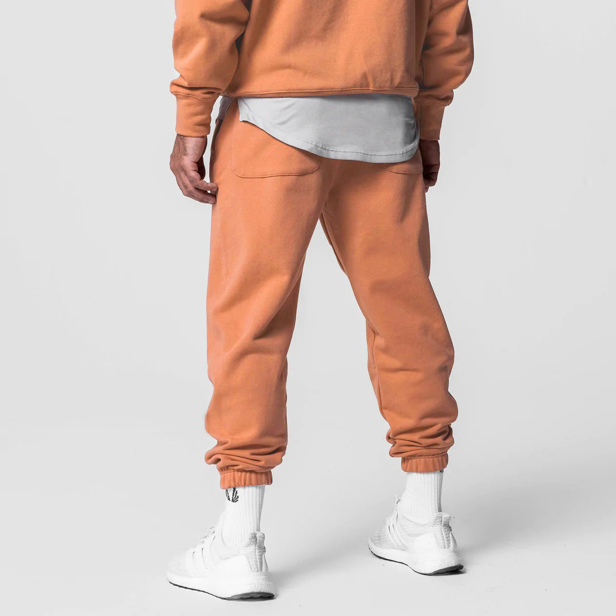 Men's Thick Cotton Hoodies Training Sets Casual Sports Kits Pullover Hooded Top With Pants Sweatshirts Gym Running Tracksuits - Sophinity