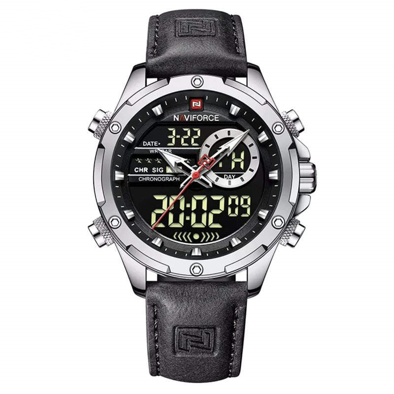 Men's Trendy Waterproof Dual Display Student Multifunctional Watch - Sophinity