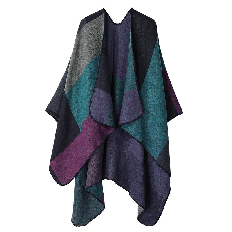 Autumn And Winter Cashmere-like Ethnic Shawl Yunnan Tourism Cape Cloak - Sophinity