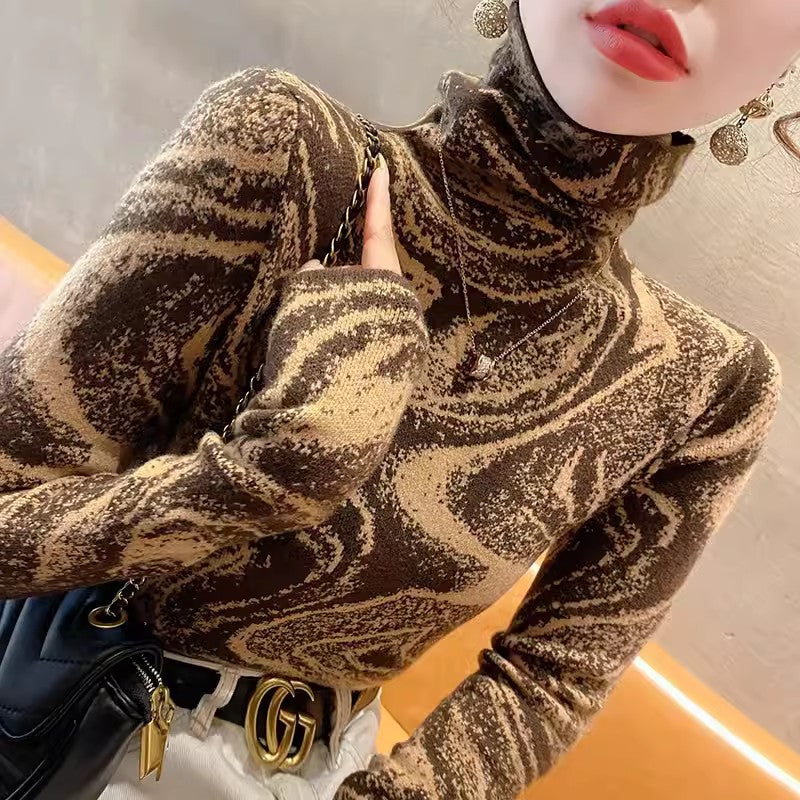 Women's Turtleneck Sweater Bottoming Shirt Autumn And Winter Fashionable - Sophinity