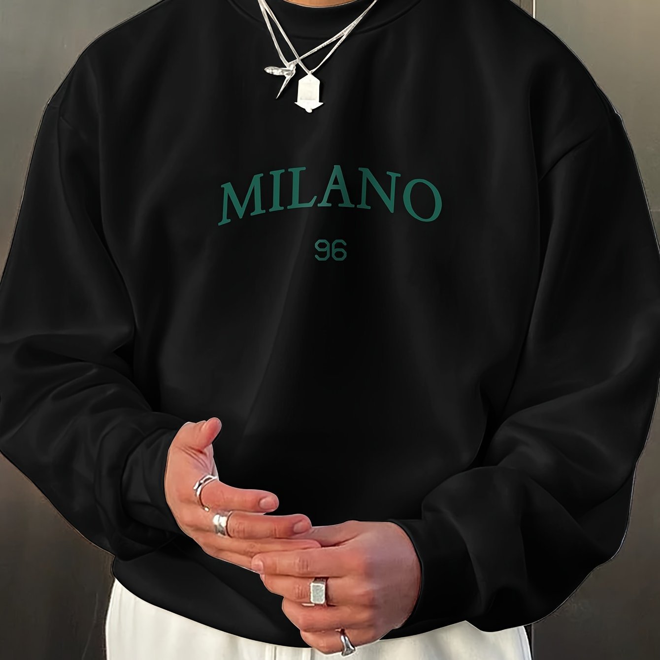 Men's Round - neck Sweater Casual Versatile Long Sleeves - Sophinity