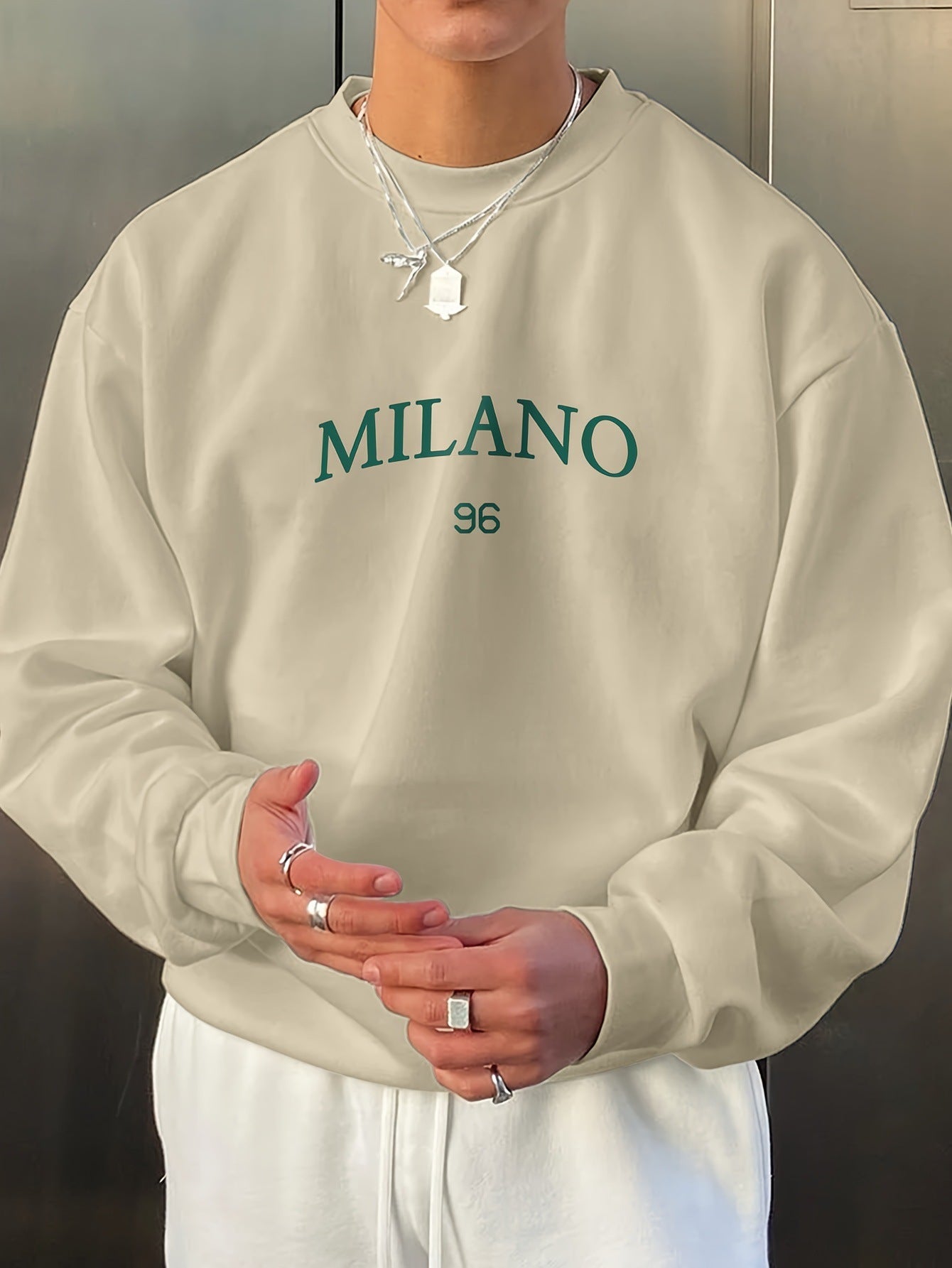 Men's Round - neck Sweater Casual Versatile Long Sleeves - Sophinity