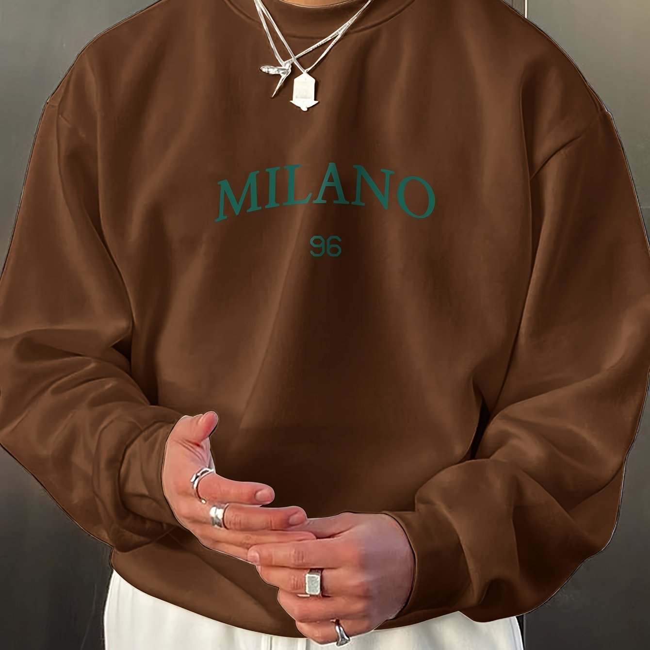 Men's Round - neck Sweater Casual Versatile Long Sleeves - Sophinity