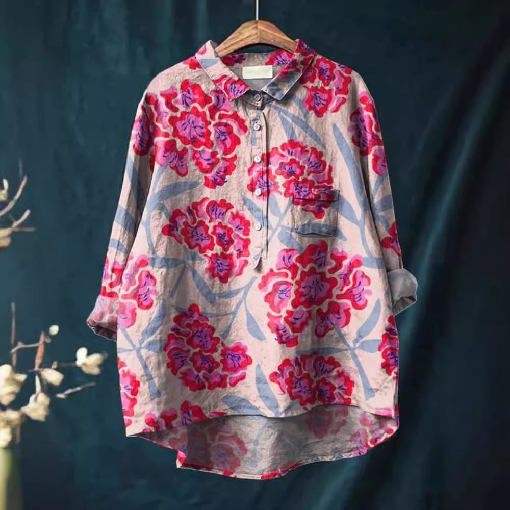 Ladies Fashion New Casual Shirt Animal Print Shirt - Sophinity