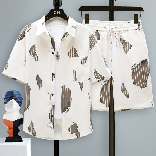 Men's Casual Sports Cool Shorts Two - piece Set - Sophinity