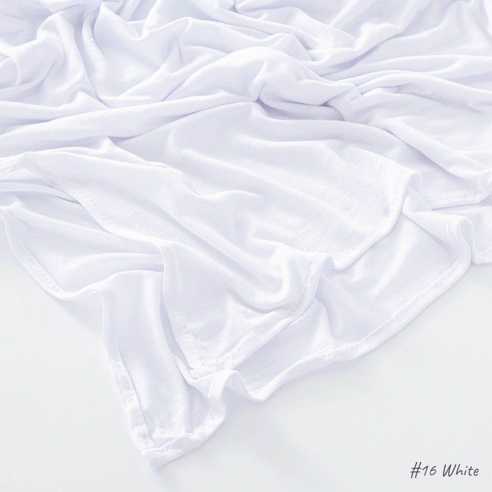 Malaysia Pure Color Modal Curling Mercerized Cotton Scarf - Sophinity