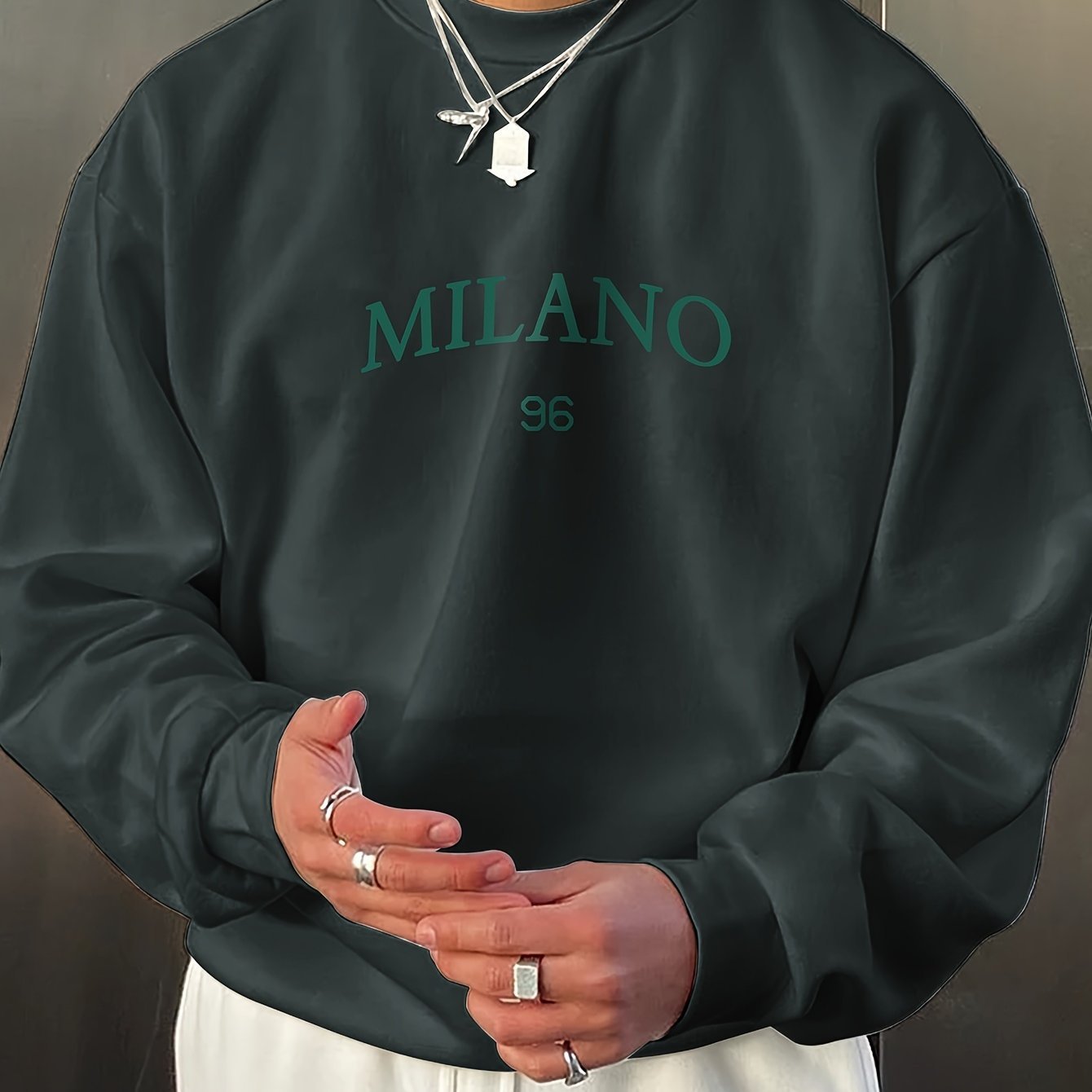 Men's Round - neck Sweater Casual Versatile Long Sleeves - Sophinity