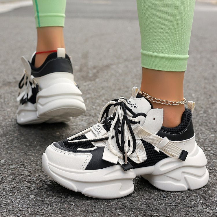 Lace-up White Shoes Casual Sneaker - Sophinity