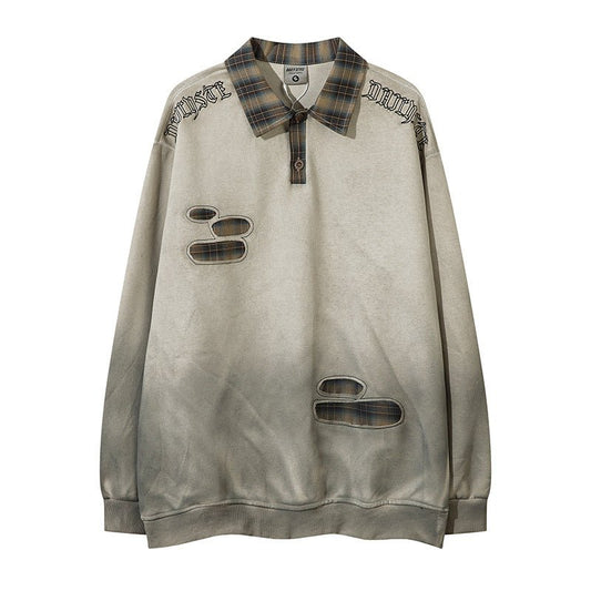 American Plaid Lapel Sweater For Men And Women - Sophinity