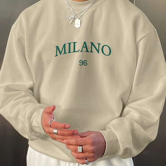 Men's Round - neck Sweater Casual Versatile Long Sleeves - Sophinity