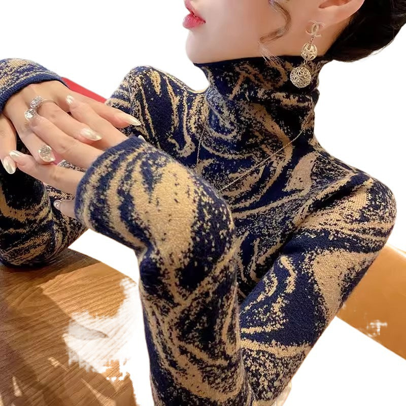 Women's Turtleneck Sweater Bottoming Shirt Autumn And Winter Fashionable - Sophinity