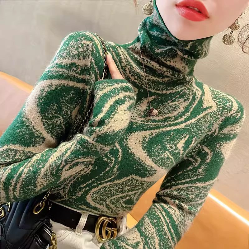 Women's Turtleneck Sweater Bottoming Shirt Autumn And Winter Fashionable - Sophinity