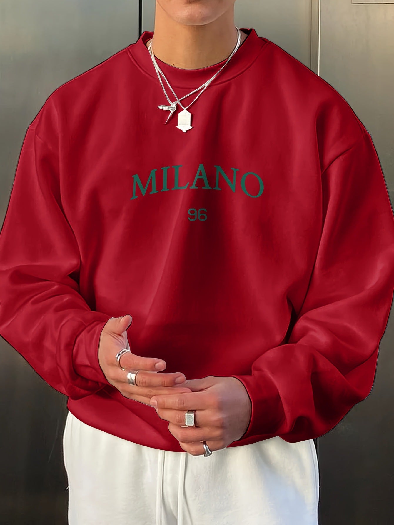Men's Round - neck Sweater Casual Versatile Long Sleeves - Sophinity
