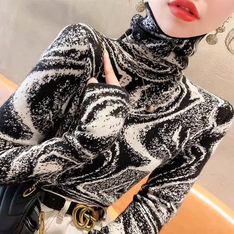 Women's Turtleneck Sweater Bottoming Shirt Autumn And Winter Fashionable - Sophinity