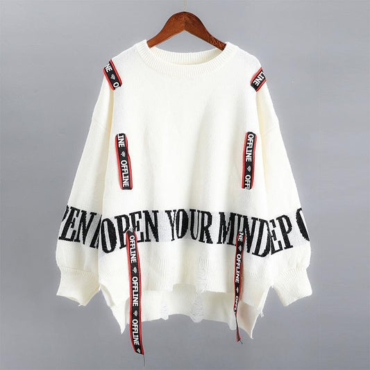 Autumn And Winter Sweater Women's Loose Cool Outerwear - Sophinity