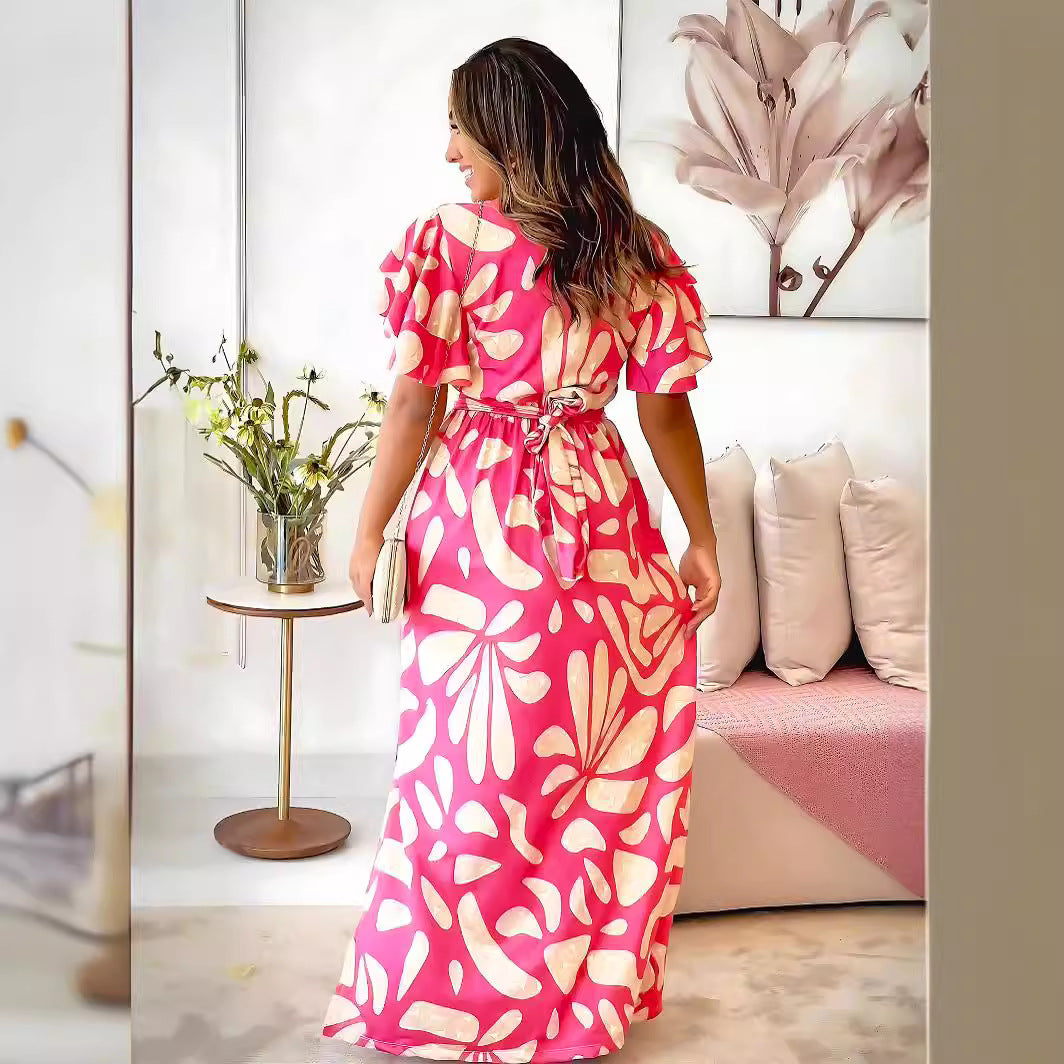 Temperament Leisure Spring And Summer Women's Clothing Long Dress - Sophinity