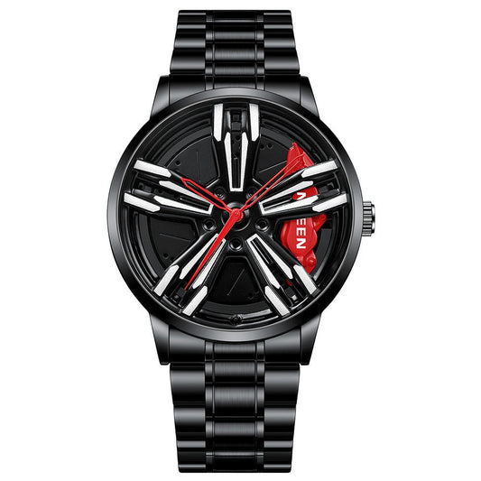 Locomotive Watch Men's Wheel Three - dimensional Hollow Car - Sophinity