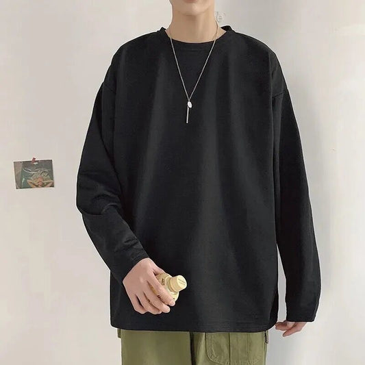 Spring And Autumn Korean Cardigan Sweater Men And Women Loose Harajuku All - match Zipper Jacket - Sophinity