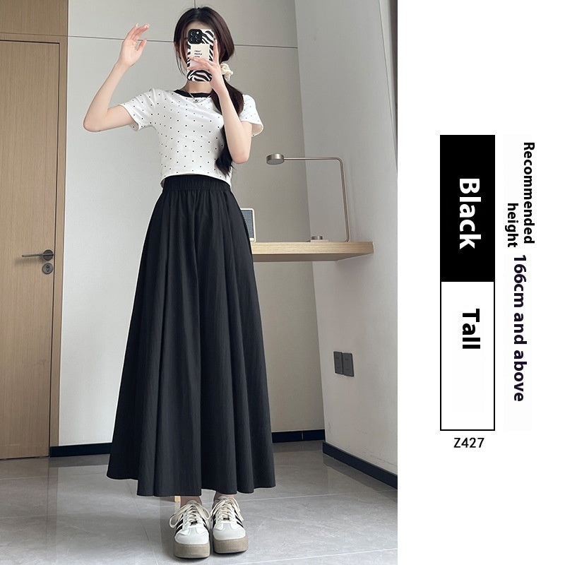 Summer High Waist A- Line Slimming Pleated Dress - Sophinity