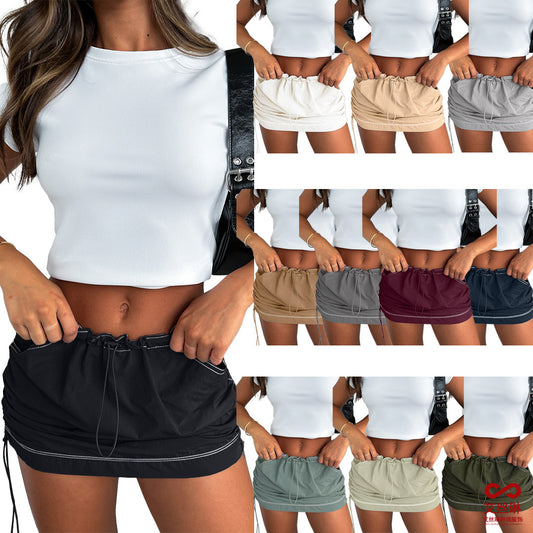 Versatile athleisure pocket skirt in various colors, perfect for casual outings and active lifestyles